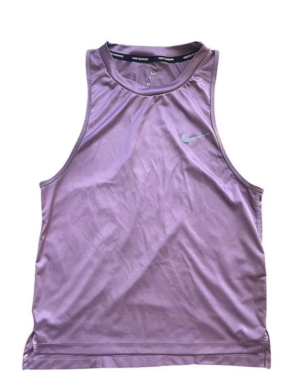 Nike Lavender Racerback Mesh-Panel Muscle Tank